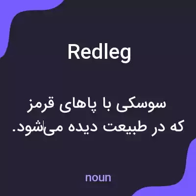 معنی redleg به فارسی معنی redleg به فارسی