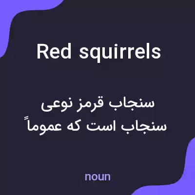 معنی red squirrels به فارسی معنی red squirrels به فارسی