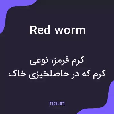 معنی redworm به فارسی معنی redworm به فارسی