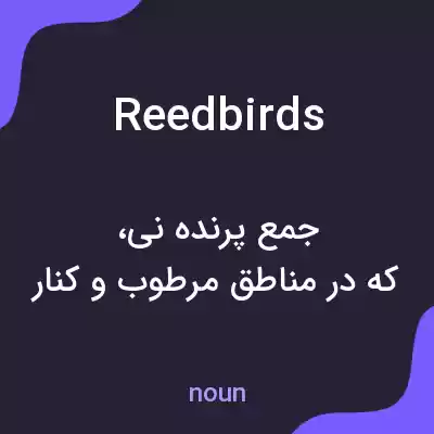 معنی reedbirds به فارسی معنی reedbirds به فارسی
