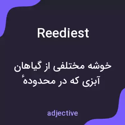 معنی reediest به فارسی معنی reediest به فارسی