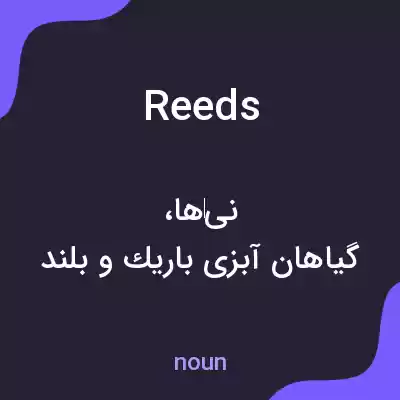 معنی reeds به فارسی معنی reeds به فارسی