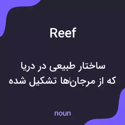 معنی reef به فارسی معنی reef به فارسی