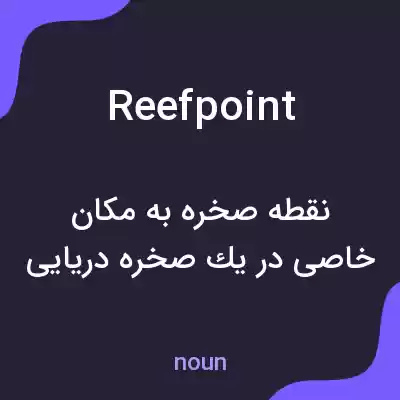 معنی reefpoint به فارسی معنی reefpoint به فارسی