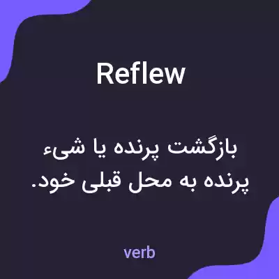 معنی reflew به فارسی معنی reflew به فارسی