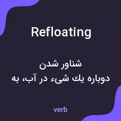 معنی refloating به فارسی معنی refloating به فارسی