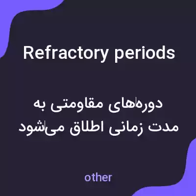 معنی refractory periods به فارسی معنی refractory periods به فارسی
