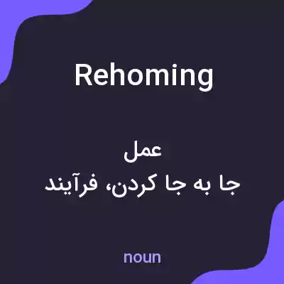 معنی rehoming به فارسی معنی rehoming به فارسی