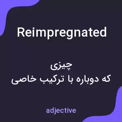 معنی reimpregnated به فارسی معنی reimpregnated به فارسی