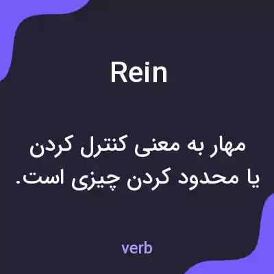 معنی rein به فارسی معنی rein به فارسی