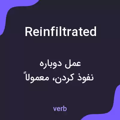 معنی reinfiltrated به فارسی معنی reinfiltrated به فارسی