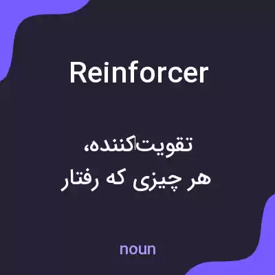 معنی reinforcer به فارسی معنی reinforcer به فارسی