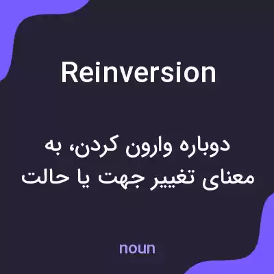 معنی reinversion به فارسی