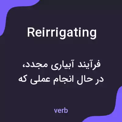 معنی reirrigating به فارسی معنی reirrigating به فارسی