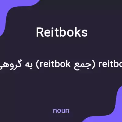 معنی reitboks به فارسی معنی reitboks به فارسی