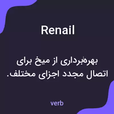 معنی renail به فارسی معنی renail به فارسی