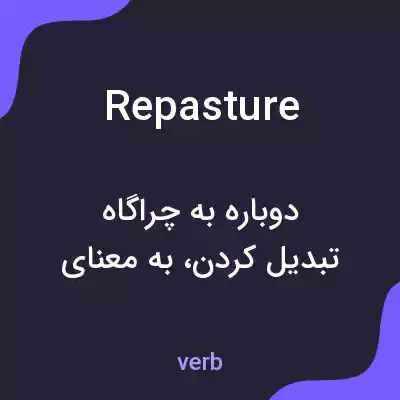 معنی repasture به فارسی معنی repasture به فارسی