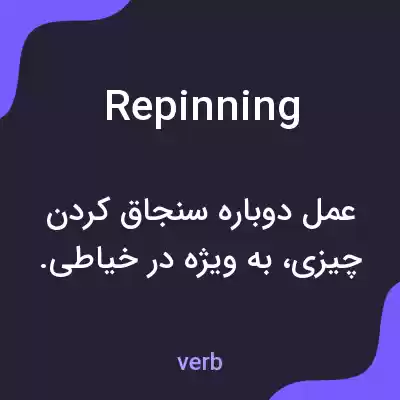 معنی repinning به فارسی معنی repinning به فارسی