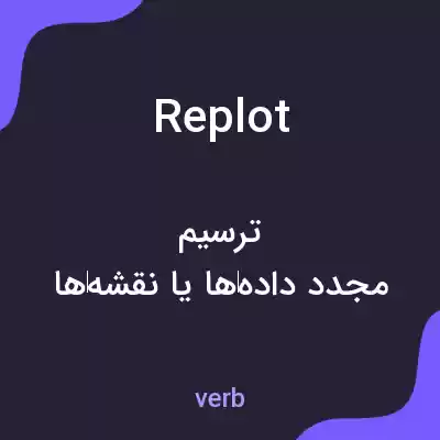 معنی replot به فارسی معنی replot به فارسی