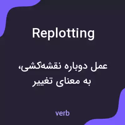 معنی replotting به فارسی معنی replotting به فارسی