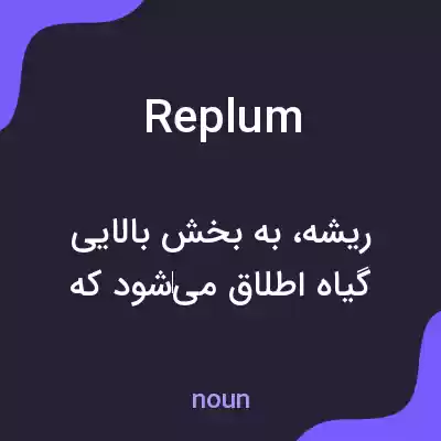 معنی replum به فارسی معنی replum به فارسی