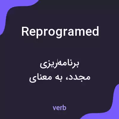 معنی reprogramed به فارسی معنی reprogramed به فارسی
