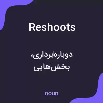 معنی reshoots به فارسی معنی reshoots به فارسی