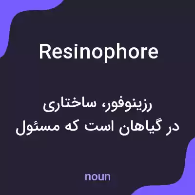 معنی resinophore به فارسی معنی resinophore به فارسی