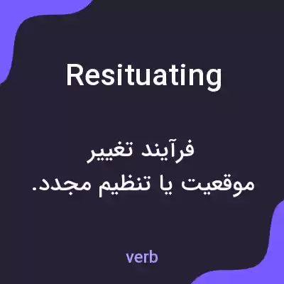 معنی resituating به فارسی معنی resituating به فارسی