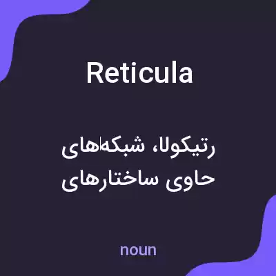 معنی reticula به فارسی معنی reticula به فارسی