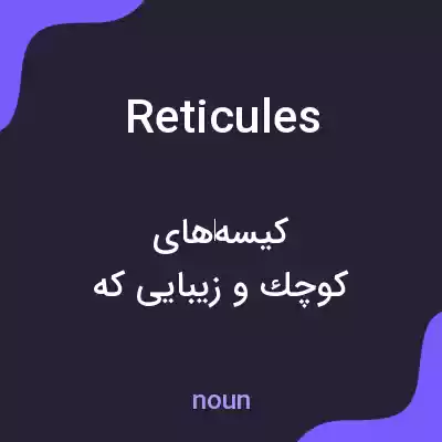 معنی reticules به فارسی معنی reticules به فارسی