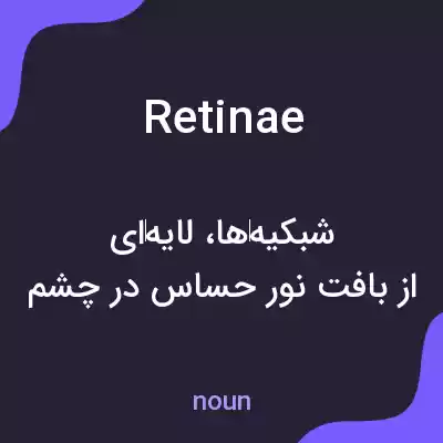 معنی retinae به فارسی معنی retinae به فارسی