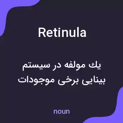 معنی retinula به فارسی معنی retinula به فارسی
