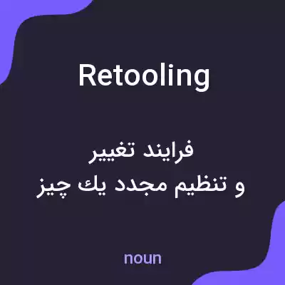 معنی retooling به فارسی معنی retooling به فارسی