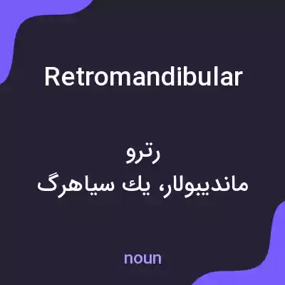 معنی retromandibular به فارسی معنی retromandibular به فارسی