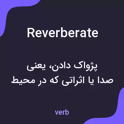 معنی reverberate به فارسی معنی reverberate به فارسی