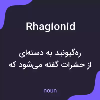 معنی rhagionid به فارسی معنی rhagionid به فارسی