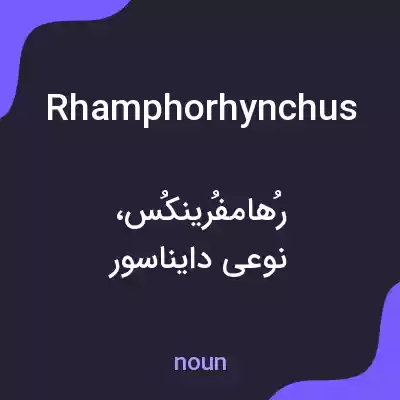 معنی rhamphorhynchus به فارسی معنی rhamphorhynchus به فارسی