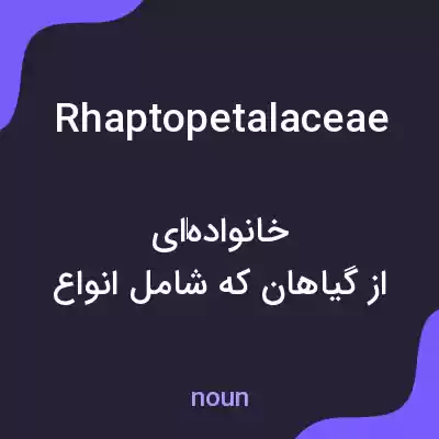 معنی rhaptopetalaceae به فارسی معنی rhaptopetalaceae به فارسی