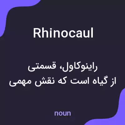 معنی rhinocaul به فارسی معنی rhinocaul به فارسی