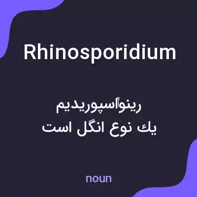معنی rhinosporidium به فارسی معنی rhinosporidium به فارسی