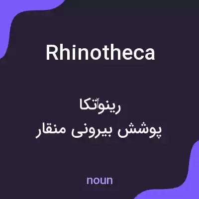 معنی rhinotheca به فارسی معنی rhinotheca به فارسی