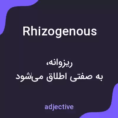 معنی rhizogenous به فارسی معنی rhizogenous به فارسی