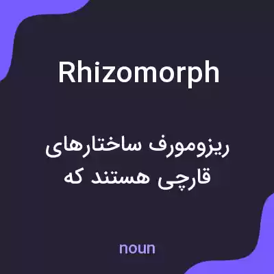معنی rhizomorph به فارسی معنی rhizomorph به فارسی