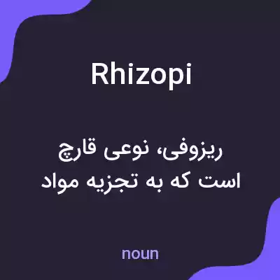 معنی rhizopi به فارسی معنی rhizopi به فارسی