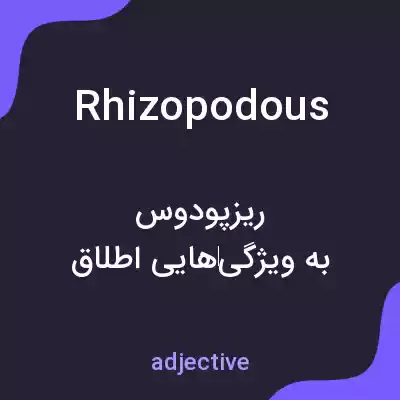 معنی rhizopodous به فارسی معنی rhizopodous به فارسی