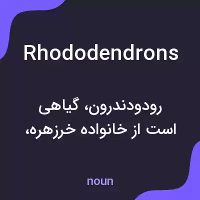 معنی rhododendrons به فارسی معنی rhododendrons به فارسی
