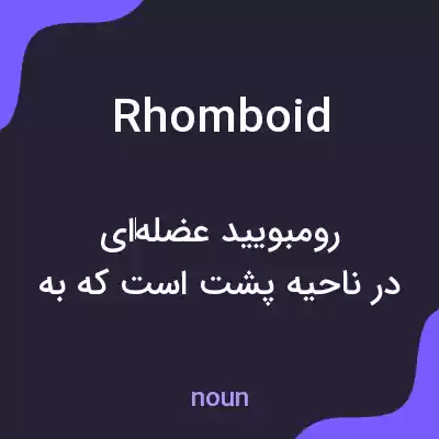 معنی rhomboid به فارسی معنی rhomboid به فارسی