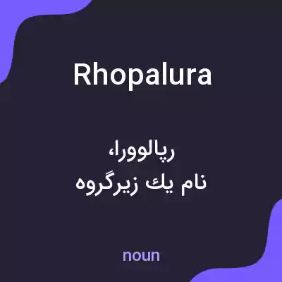 معنی rhopalura به فارسی معنی rhopalura به فارسی