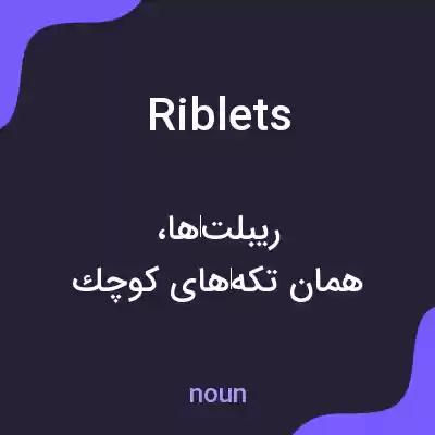 معنی riblets به فارسی معنی riblets به فارسی